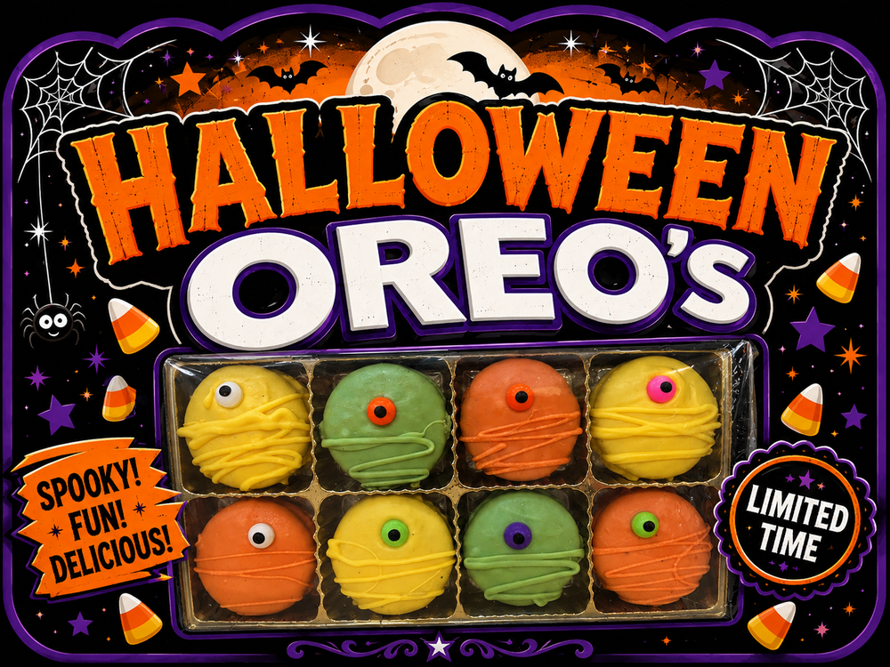 Halloween Hand Decorated Oreos Box of 8 Fall Collection