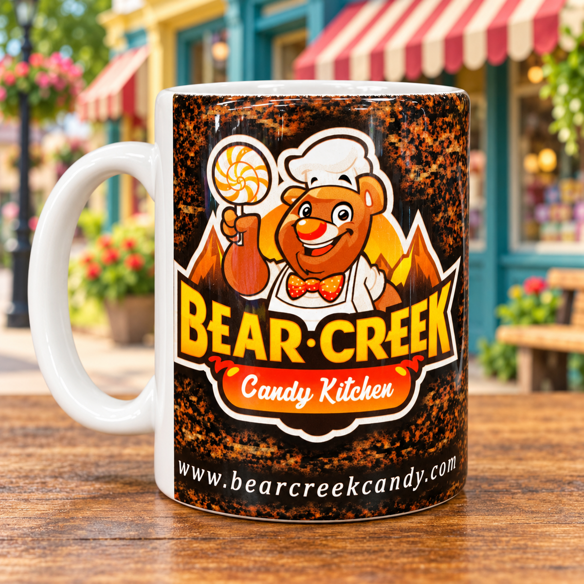 Bear Creek Candy Kitchen Logo Mug