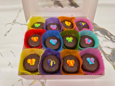 Butterfly's on Oreo's Hand Decorated box of 24 - Bear Creek Candy Kitchen