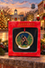 Bigfoot Mayberry ornament in its red gift box against a festive Mayberry-themed backdrop