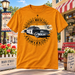 Gold Mayberry Compass Squad Car Tee showing the front design