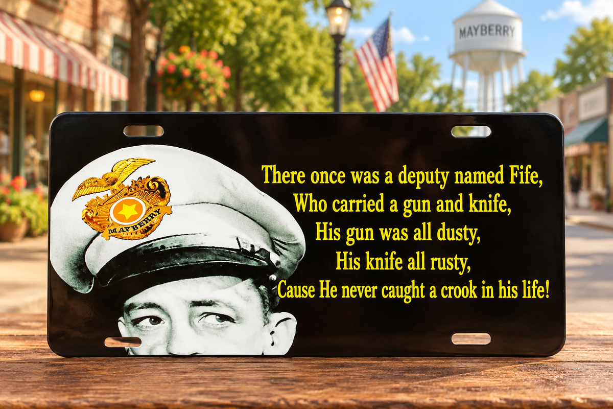 Mayberry Metal Sign - Deputy Rifle