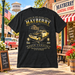 Black Mayberry Life in the Slow Lane Squad Car Tee showing the front design