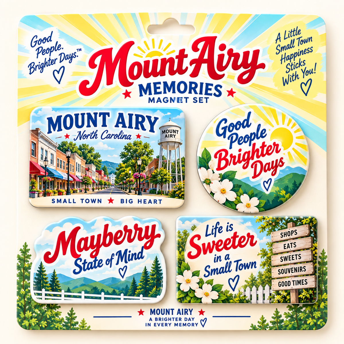 Mount Airy Memories Magnet Set