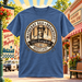 Heather Blue Otis Campbell Mayberry Bed & Breakfast Tee showing the front design