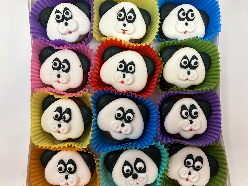 Panda Head Oreo's Box of 24 - Bear Creek Candy Kitchen
