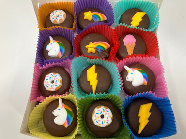 Rainbow Party, Unicorns, Stars Oreo's Box of 24 - Bear Creek Candy Kitchen