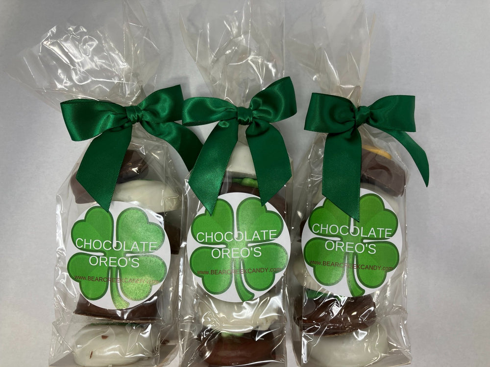 St. Patrick's Day Chocolate Pretzel Rods (3 Sets Of 4 Pretzel Rods) - Bear Creek Candy Kitchen